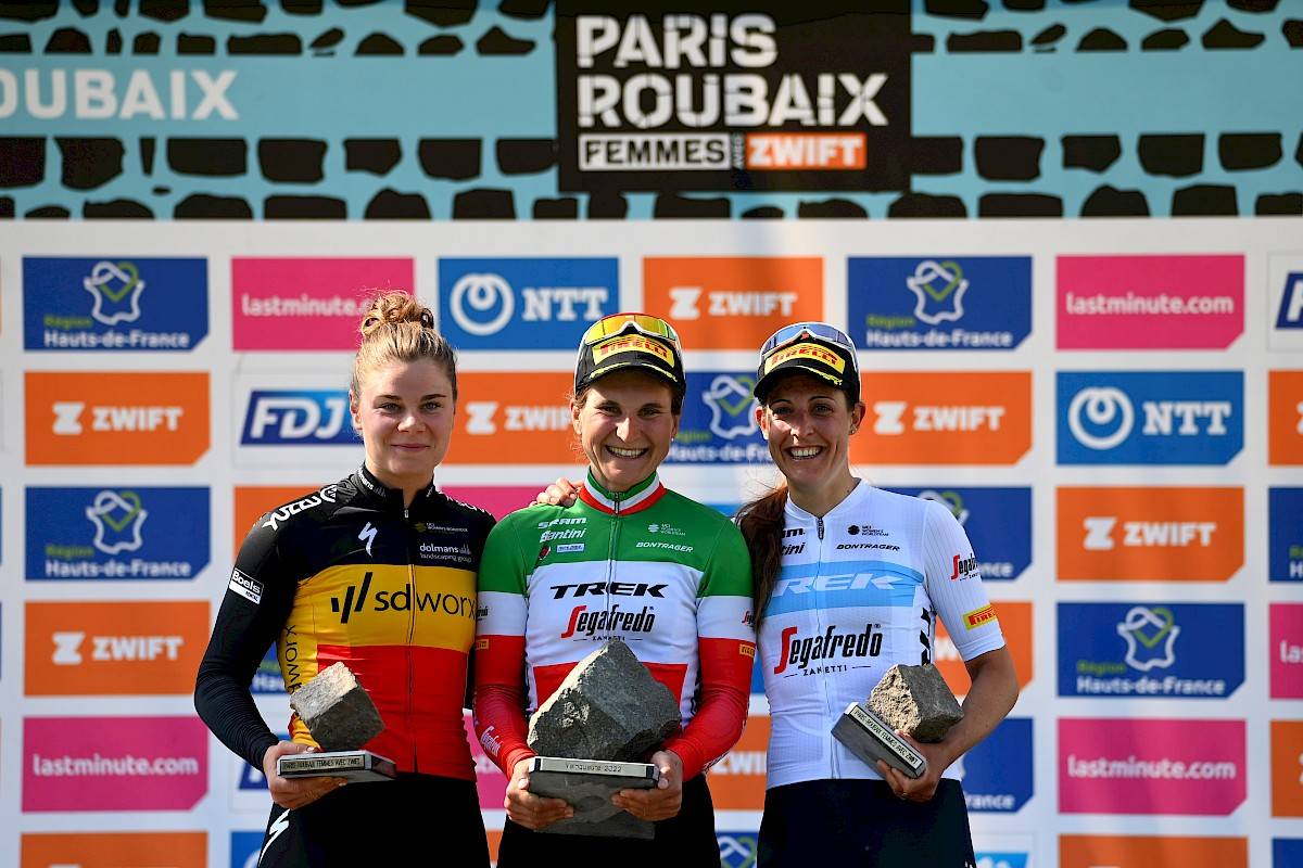 Lotte Kopecky finishes 2nd in Paris-Roubaix