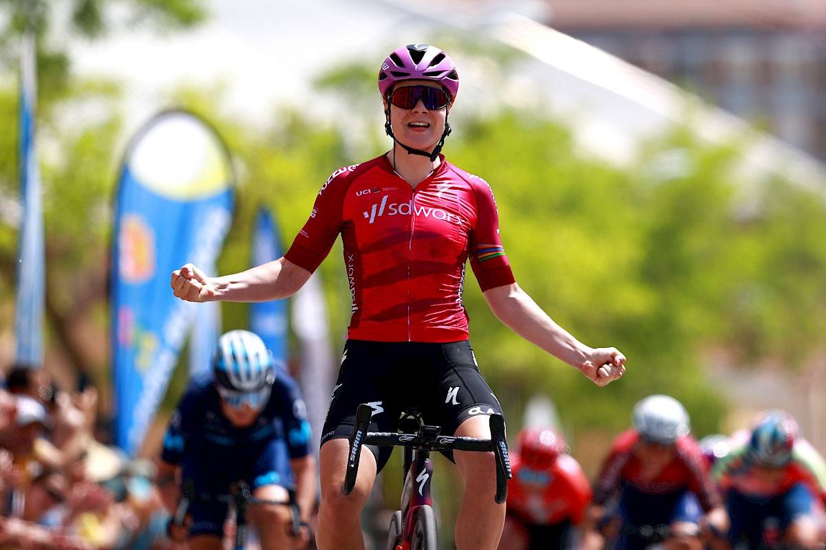 Lotte Kopecky wins the opening stage of Burgos, 4th consecutive Worldtour victory for Team SD Worx